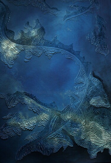 图画 标题为“bas-reliefs papier” 由Vanessa Dargier Miquieux, 原创艺术品, 丙烯