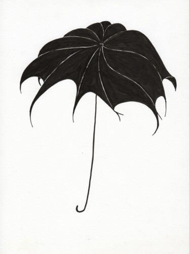 Drawing titled "OGM Parapluie 02" by Maurice Amzallag Mo, Original Artwork, Digital Print