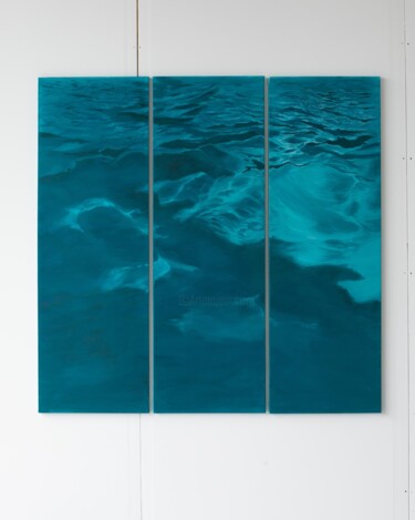 Peinture intitulée "Andaman Sea" par Aude Monier, Œuvre d'art originale, Acrylique Monté sur Châssis en bois