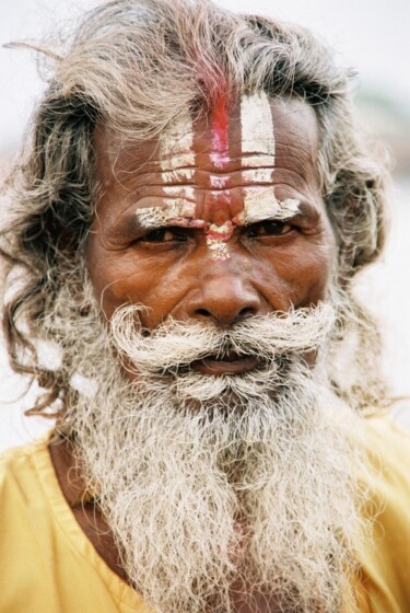 Inde du Nord - Saddu, Haridwar (Uttarakhand), bord du Gange Фотография под названием "Inde du Nord - Sadd…" - Christian Ebel, Подлинное произведение искусства, Пленочная фотография