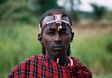 "Tanzanie - guerrier…" başlıklı Fotoğraf Christian Ebel tarafından, Orijinal sanat, Analog Fotoğrafçılık