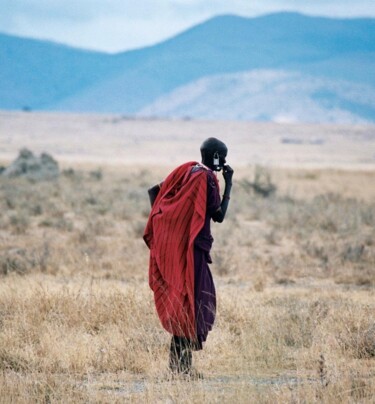 "Tanzanie - homme Ma…" başlıklı Fotoğraf Christian Ebel tarafından, Orijinal sanat, Analog Fotoğrafçılık