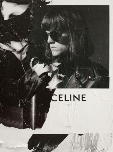 Κολάζ με τίτλο "CELINE" από Trafiklab, Αυθεντικά έργα τέχνης, Χαρτί