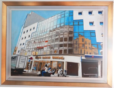 Pintura intitulada "Monte Paschi Banque…" por Paul Sullivan, Obras de arte originais, Acrílico Montado em Armação em madeira