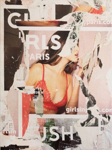 Κολάζ με τίτλο "OHGIRLS" από Trafiklab, Αυθεντικά έργα τέχνης, Κολάζ