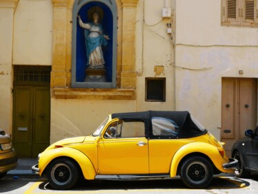 Photographie intitulée "YELLOW CAB" par Christian Lefevre, Œuvre d'art originale, Impression numérique