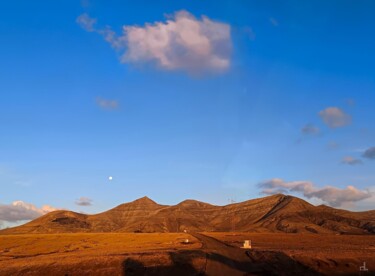 Photographie intitulée "LEVER DE LUNE A TIN…" par Christian Lefevre, Œuvre d'art originale, Impression numérique