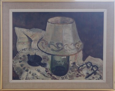 Pittura intitolato "Nature morte à la l…" da Faby75, Opera d'arte originale, Olio Montato su Telaio per barella in legno