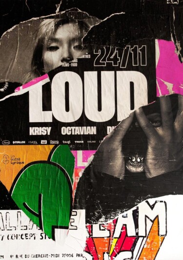 Collages titled "LOUD" by Trafiklab, Original Artwork, Collages
