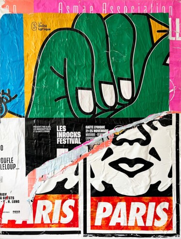"PARIS" başlıklı Kolaj Trafiklab tarafından, Orijinal sanat, Kolaj