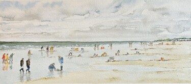 Peinture intitulée "le premier qui trou…" par Gabrielle, Œuvre d'art originale, Aquarelle