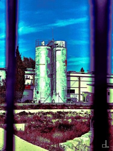 Fotografie mit dem Titel "L'usine" von Christian Lefevre, Original-Kunstwerk, Aluminium