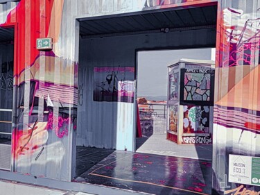 摄影 标题为“La cabine téléphoni…” 由Christian Lefevre, 原创艺术品, 铝