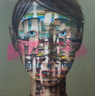 Peinture intitulée "Icaar II" par Fabien Delaube, Œuvre d'art originale, Acrylique