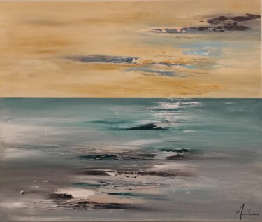 Peinture intitulée "48. Coucher de sole…" par Magali Martin, Œuvre d'art originale, Acrylique