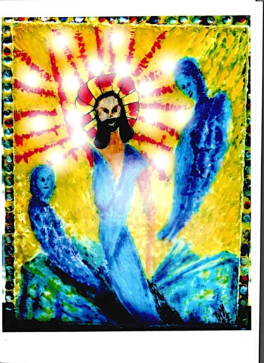 Peinture intitulée "Elevation 001" par Danart, Œuvre d'art originale, Résine