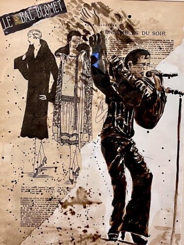 Tekening getiteld "Vaslav de Folleterr…" door Bdv, Origineel Kunstwerk, Inkt