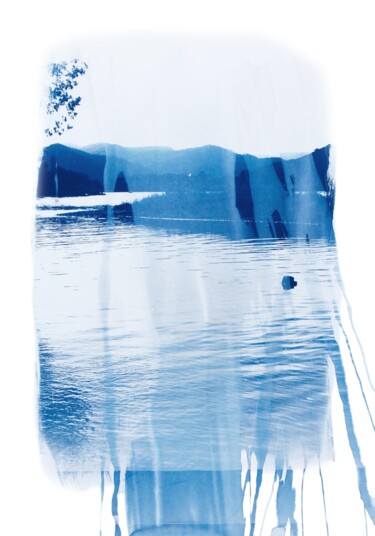 Fotografie getiteld "river print n°8" door Eva-Maria Raab, Origineel Kunstwerk, Film fotografie