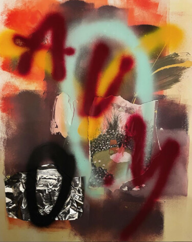 Collages titled "Observe" by Charles Le Doux, Original Artwork, Acrylic