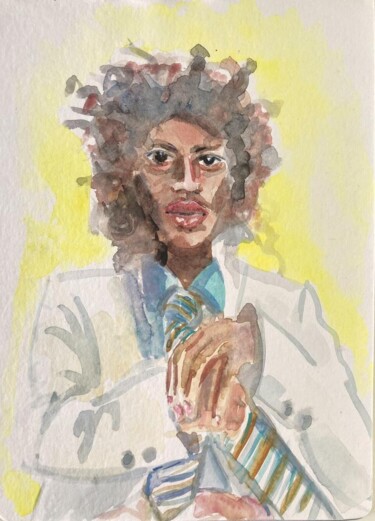 Dessin intitulée "Fashion week, Paris…" par Corinthia Dream, Œuvre d'art originale, Aquarelle