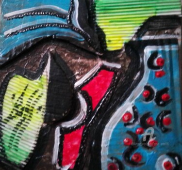 Collages intitulée "JUPITER  - BOSS ART…" par Boss Arts115, Œuvre d'art originale, Acrylique