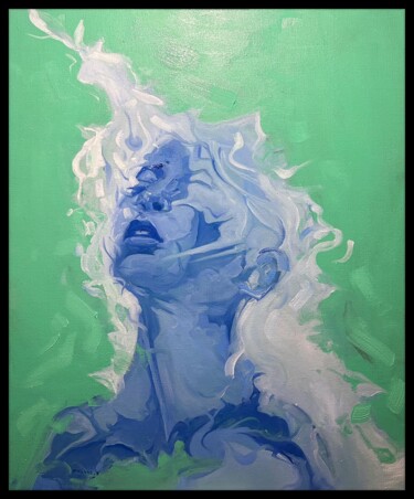 Painting titled "Elle avait un trou,…" by Giovanni.D, Original Artwork, Oil Mounted on Wood Stretcher frame