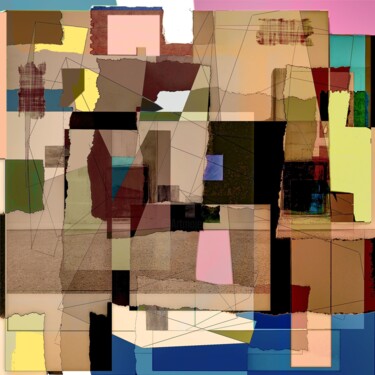 Printmaking titled "Groundplan III 5 I…" by Geert Lemmers, Original Artwork, Acrylic Mounted on Plexiglass