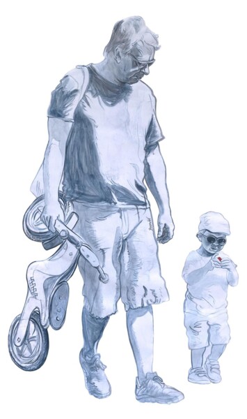 "gens heureux3" başlıklı Resim Pascal Bruandet tarafından, Orijinal sanat, Akrilik