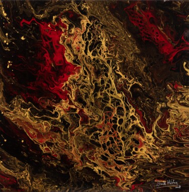 Peinture intitulée "Silent Explosion" par Smita Mishra, Œuvre d'art originale, Acrylique