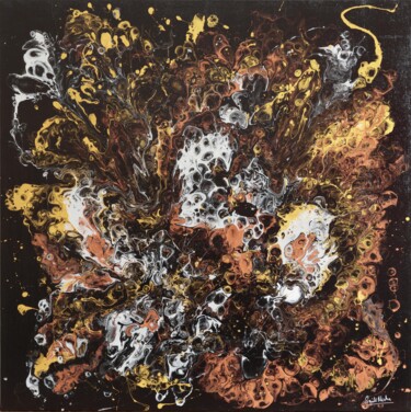 Peinture intitulée "Goddess of Creation" par Smita Mishra, Œuvre d'art originale, Acrylique