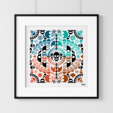 「KaleidoSkull (The F…」というタイトルのデジタルアーツ Monira Sophan De Cuadra (Msc)によって, オリジナルのアートワーク, デジタルプリント