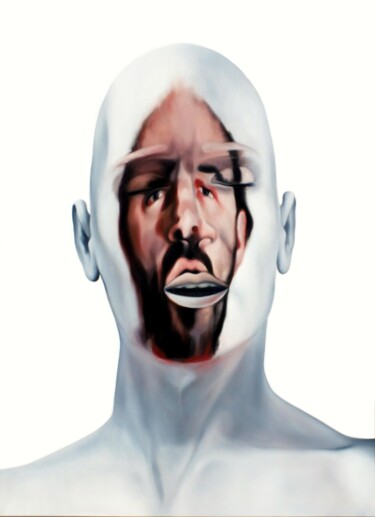 绘画 标题为“Face FS56 Raw Sympo…” 由Christophe Avella Bagur, 原创艺术品, 油