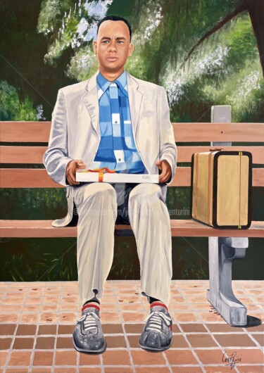 绘画 标题为“Forest Gump-HD” 由Jean-Jacques Venturini, 原创艺术品, 油