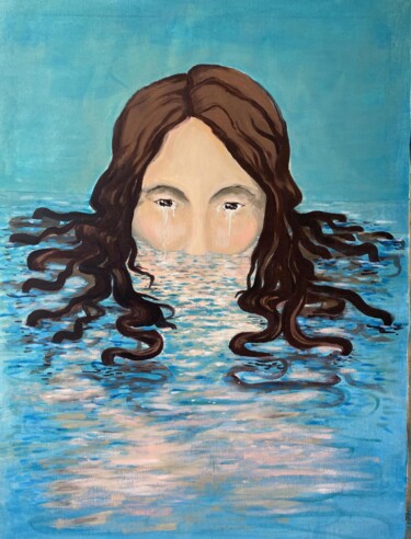 Peinture intitulée "Gorgone, série May…" par Aude Monier, Œuvre d'art originale, Acrylique