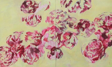 Schilderij getiteld "Envol" door Jen-Chih Yu, Origineel Kunstwerk, Olie