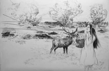 Drawing titled "Final Trilogy part…" by Christophe Avella Bagur, Original Artwork, Paper