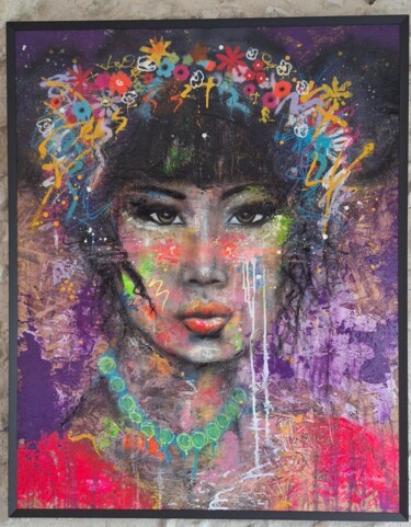Peinture intitulée "Illusion" par Gil Kd, Œuvre d'art originale, Acrylique