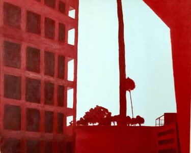 Painting titled "Au delà du mur " by Jpr, Original Artwork, Acrylic