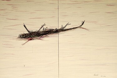 Drawing titled "Charabia" by Antoine Poncet, Original Artwork, Paper