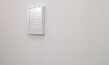 "Je suis le monde" başlıklı Heykel Émilie Moutsis tarafından, Orijinal sanat, Cam