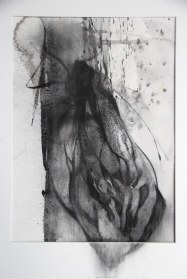 Desenho intitulada "CHRYSALIDE VII" por Sarah Knill-Jones, Obras de arte originais, Carvão
