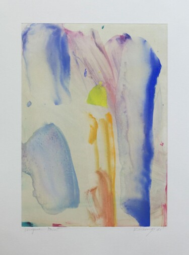 Printmaking titled "Garden in the morni…" by Kitikong Tilokwattanotai, Original Artwork, Monotype