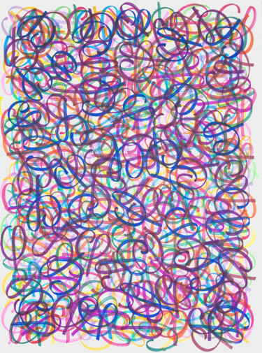 Dessin intitulée "GraPhity 1" par Phil C, Œuvre d'art originale, Fibre Textile