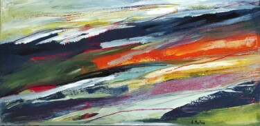Schilderij getiteld "Vive le vent" door Adeline Metro, Origineel Kunstwerk, Acryl