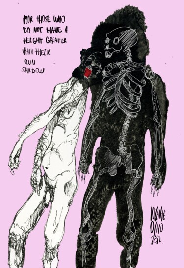 Disegno intitolato "“THE SHADOW TRILOGY…" da Vicente Occhionero, Opera d'arte originale, Inchiostro