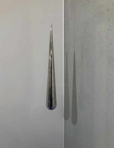 Escultura intitulada "Goutte" por Carlos Medina, Obras de arte originais, Alumínio