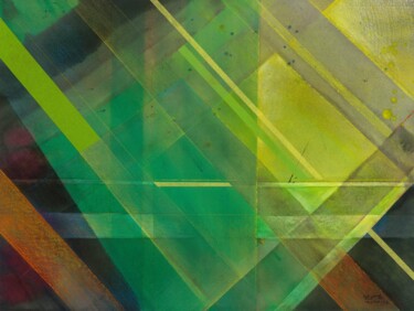 Painting titled "Algorithmic Ore-2" by Hongfeng Guo, Original Artwork, Acrylic