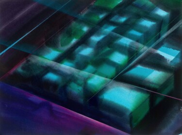 Painting titled "Algorithmic Ore-4" by Hongfeng Guo, Original Artwork, Acrylic