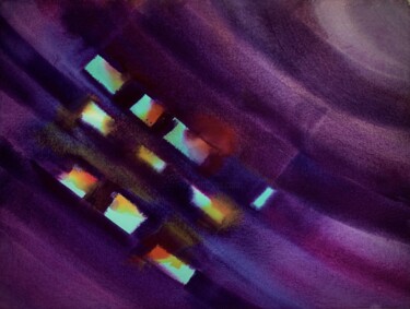 Painting titled "Algorithmic Ore-7" by Hongfeng Guo, Original Artwork, Acrylic