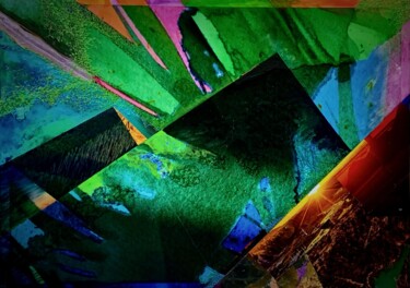Painting titled "Pyramid" by Hongfeng Guo, Original Artwork, Acrylic